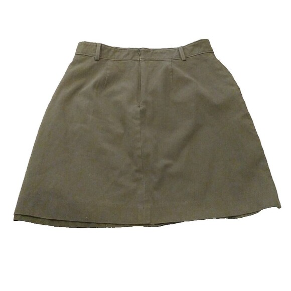 Ann Taylor Olive Green Pencil Skirt Size 8 Front pockets Lined - Picture 2 of 5